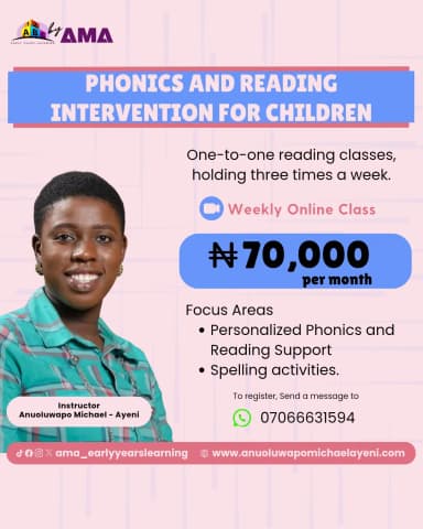 Phonics and Reading Intervention for Children